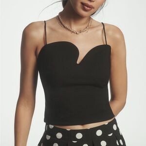 NWT Anthropologie Dolan left coast sculptural crop tank